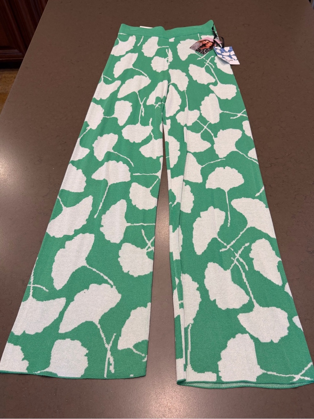 NW5 Diane Von Furstenberg × Target Ginkgo Green Sweater Knit Pants Sz: S